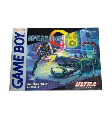 Operation C Manual Nintendo Game Boy Authentic Gameboy Instruction Booklet Only