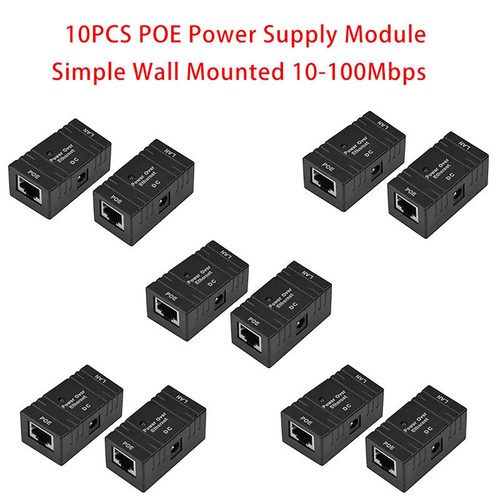 10PCS Passive PoE Injector Splitter over Ethernet Adapter For LAN Network - Photo 3/8