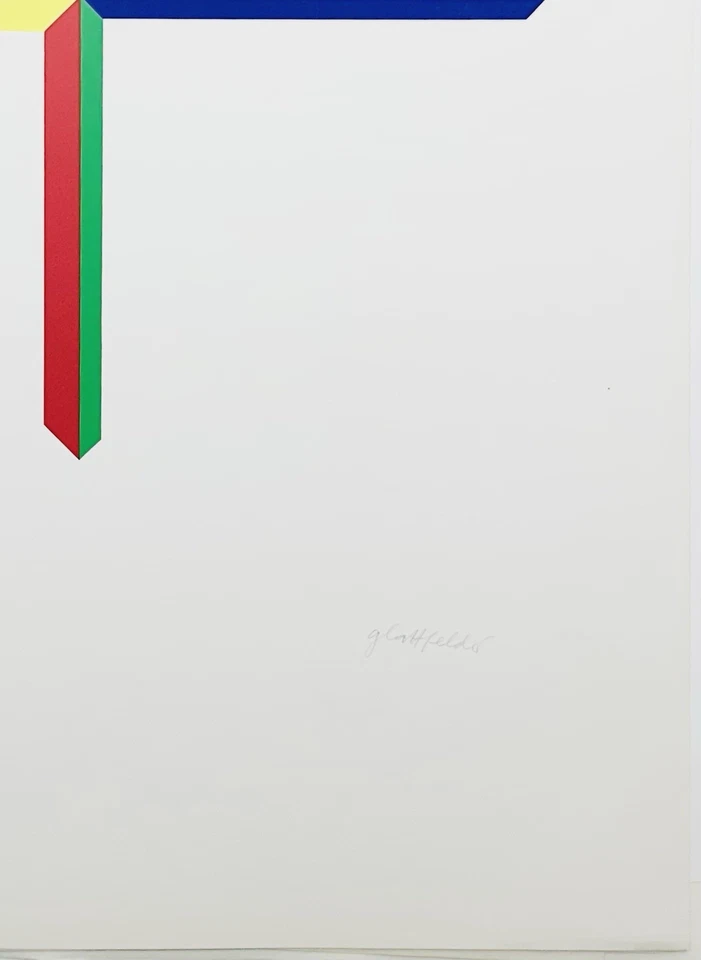 Original HANSJÖRG GLATTFELDER Serigraphie Signiert Nummeriert Siebdruck Max Bill - Bild 2 von 3