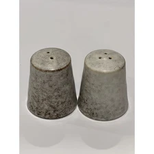 Vita Speckled Ceramic Salt and Pepper Shakers with Stopper Set of Two