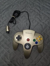 Nintendo 64 N64 OEM Gold Controller Genuine Nintendo Tested Working
