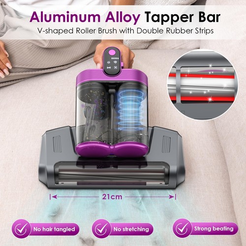 Cordless Mattress Vacuum Cleaner, Bed Vacuum Cleaner with 18Kpa Suction 253.7... - Picture 7 of 7