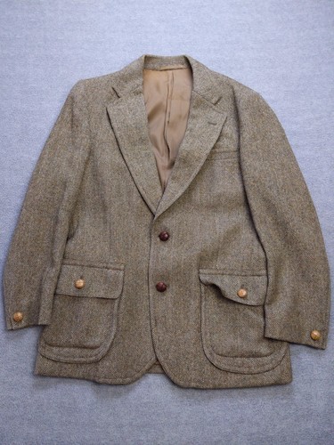 Vintage Burberrys Blazer Herren 40 Fischgrät Wolljacke Made England 90er