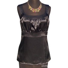 Cache Ruched Bust TRAPUNTO Stitch Cut In Sleeves Top New Poly Spandex NWT 78