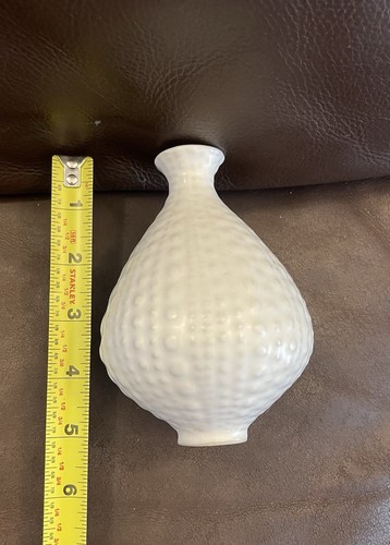 Vintage Jonathan Adler kleine weiße Perlen Vase