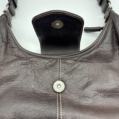 The Sak brown Pebbled Soft Leather Hobo Shoulder Bag 3382-BRN. Needs Cleaned - Picture 3 of 13