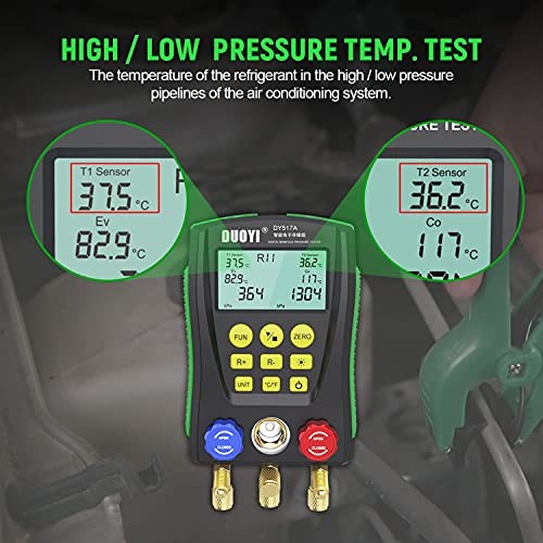 Refrigeration Digital Manifold Gauge Set for Air Conditioning/Refrigerator - Picture 6 of 7