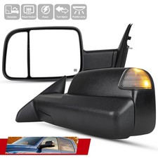 Fit 2013-2018 Dodge Ram 1500 2500 Power Heated Tow Mirrorspuddleled Signal Fit 2013-2018 Dodge Ram 1500 2500 Power Heated Tow Mirrorspuddleled Signal