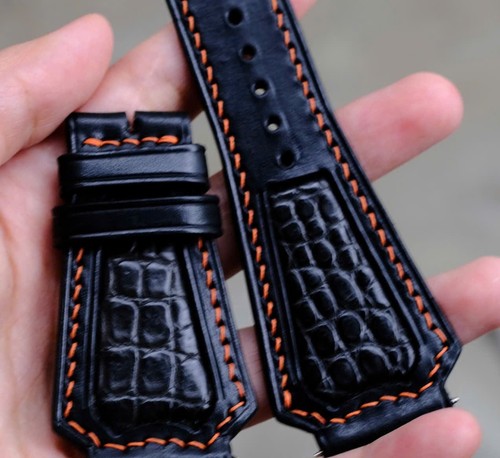 Genuine Leather Skin Watch Strap Band Size16 17 18 19 20 21 22 23 24 25 26mm - Picture 7 of 13