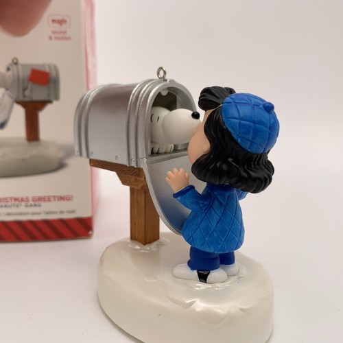 2014 Hallmark Andenken Snoopy Weihnachtsgruß Ornament Lucy Peanuts Magie - Bild 5 von 10