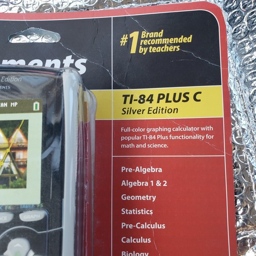 Texas Instruments TI-84 Plus C Silver Edition Graphing Calculator - New - Picture 4 of 12