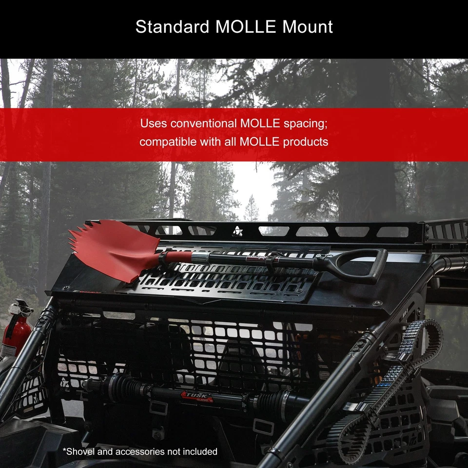 Tusk Universal Aluminum MOLLE Panel Durable Mounting Accessory for UTV Foto 3 de 4