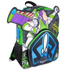3D Buzz Lightyear Die Cut Backpack - Toy Story Character, 16" School Bag, Kids'
