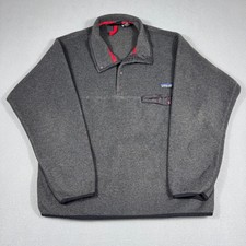 Vintage 2000 Patagonia Snap-T Synchilla Fleece Men's Large Gray Gorpcore