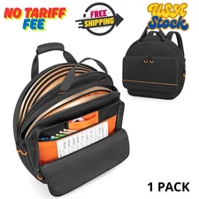 22'' Cymbal Bag, Double Layer Cymbal Gig Bag with 6mm Padded Dividers, Carry ...