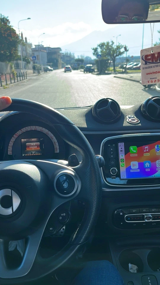 Per Smart Forfour Fortwo 453 Carplay Android 15 Autoradio GPS NAVI DAB Bt 2+64GB - Immagine 2 di 4