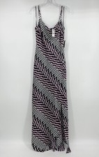 Express Multicolor Adjustable Spaghetti Strap Cowl Neck Slit Dress Women’s Sz XS