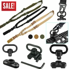 Single Point Sling Bungee Gun Strap Rifle W/M-LOK Quick Release QD Sling Swivel