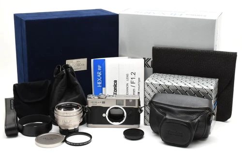 Rare 【Top MINT w/Case】Konica HEXAR RF Limited /M-HEXANON 50mm F1.2 From JAPAN