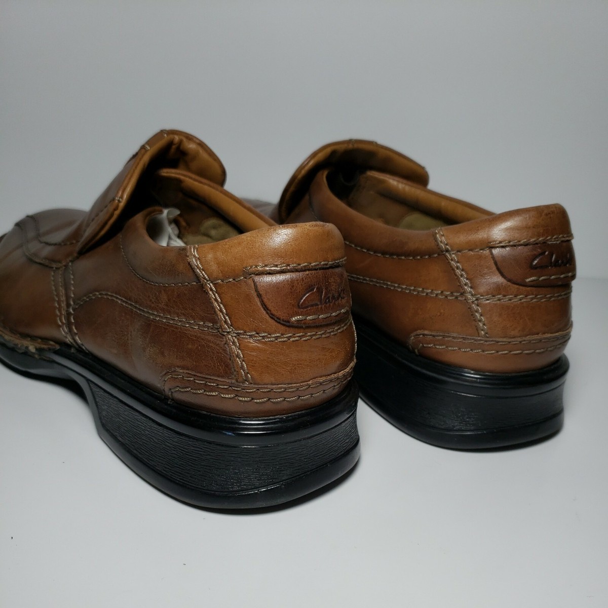 Clarks Loafers Bicycle Toe Ortholite Comfort 10M Clarks Collection Soft Cushion Ortholite Mens 10 M Brown  main image 3