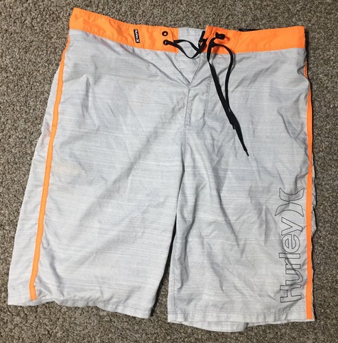 Hurley Swim Trunks Board Shorts Grey 