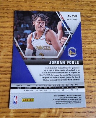Jordan Poole 2019-20 Mosaic Pink Camo Prizm RC Rookie | eBay