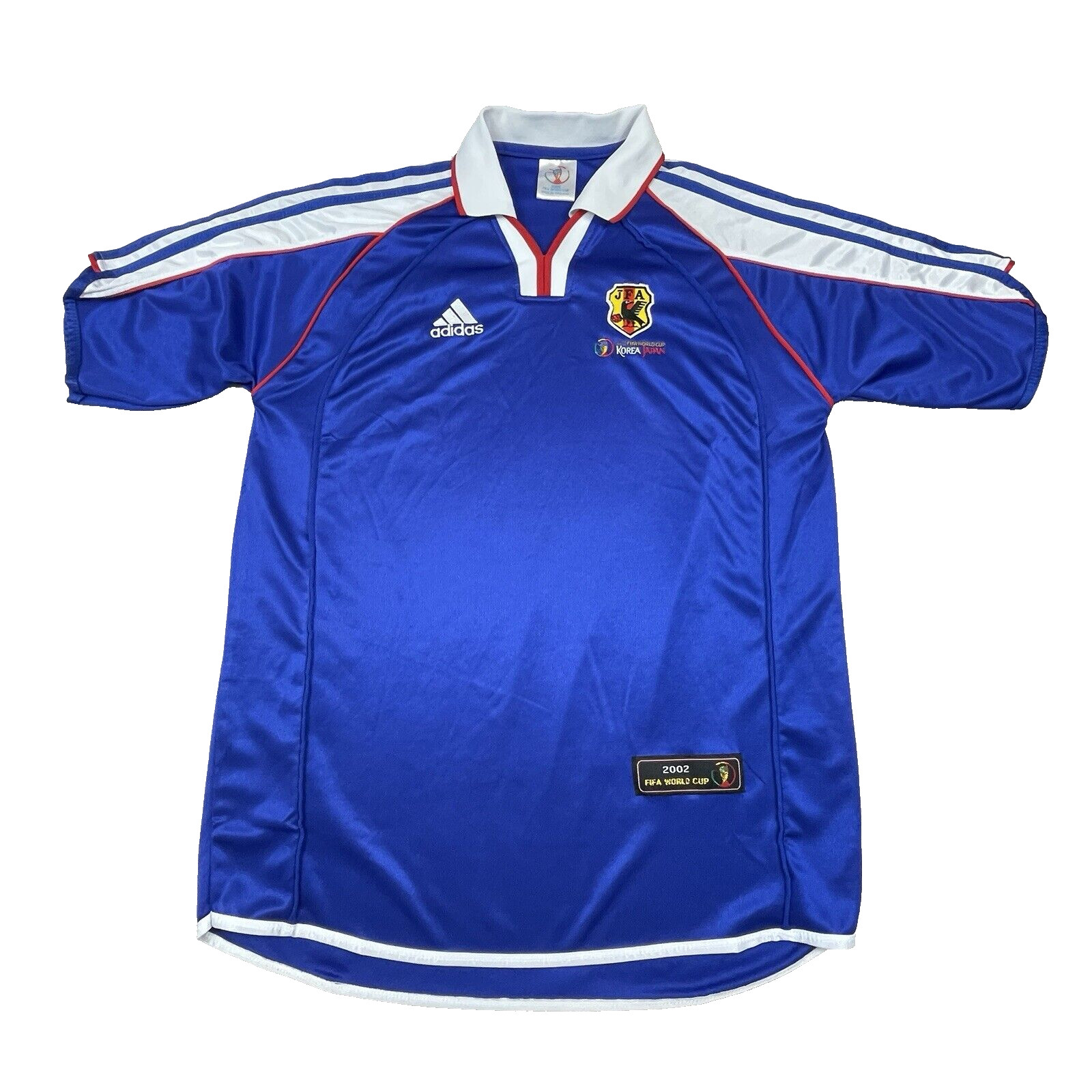 FIFA World Cup Korea Japan 2002 Mens Jersey L Blue Adidas Vintage Retro Soccer