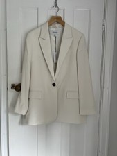 Nicole Farhi White Oversized Jacket Women’s