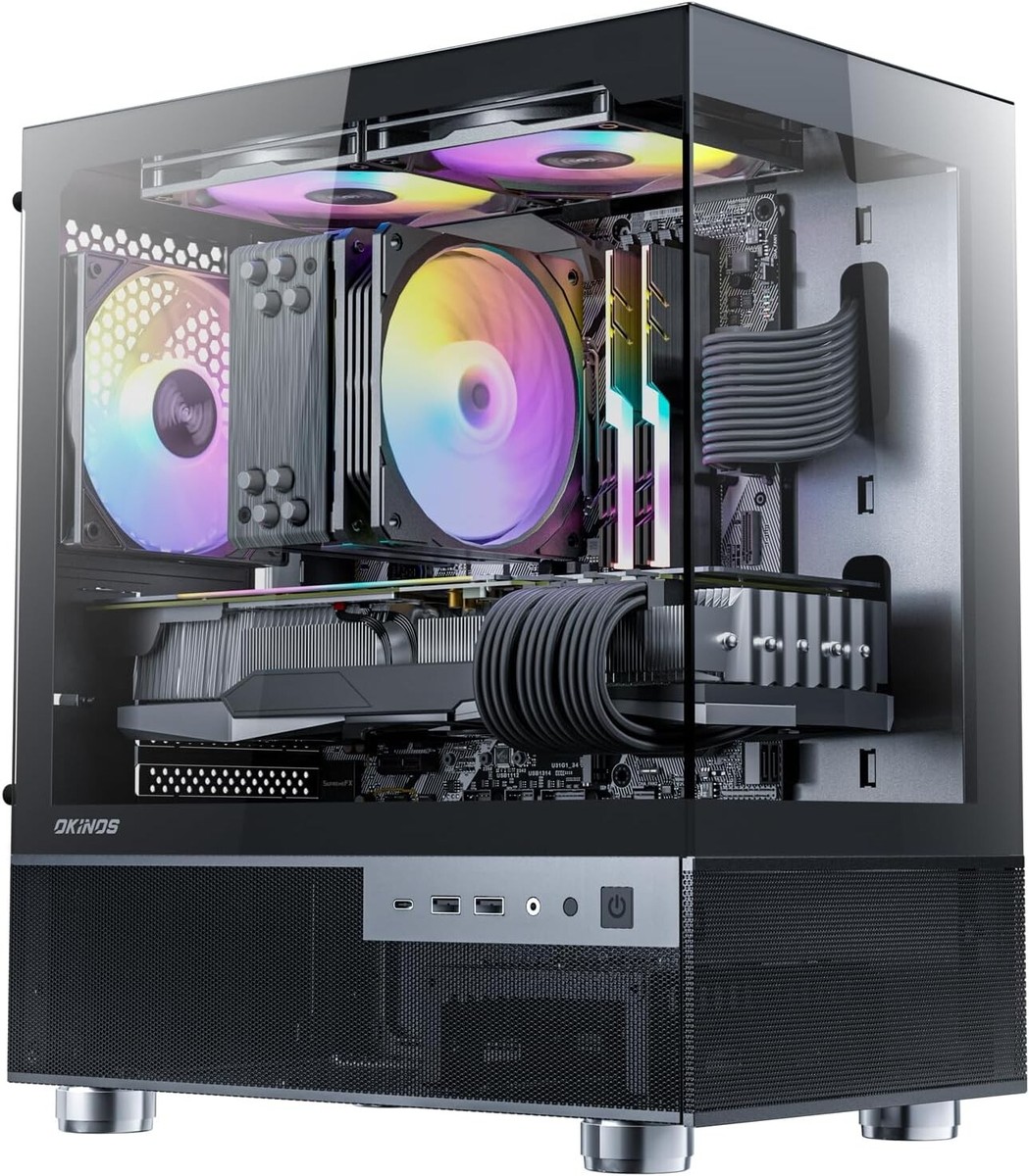 Aqua 3, Micro ATX Case, MATX PC Case with X 120mm ARGB Fan Pre