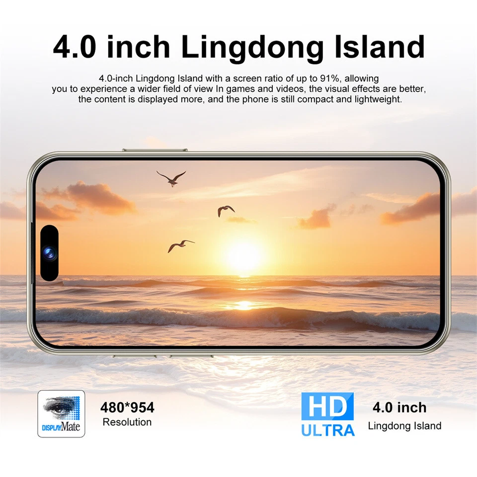 New S25 Mini Smartphone Unlocked Android 4.0'' 4+64GB GSM WCDMA 2600mAh Gifts - Image 3 of 4