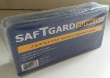 (25) SafTgard Large Currency Top Load Protector Package New NIP 3 3/8 x 7 9/16