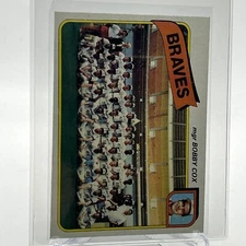 1980 Topps Bobby Cox Checklist Baseball Card #192 NM-Mint FREE SHIPPING