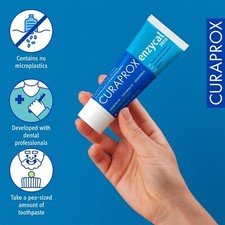 Curaprox 75ml Enzycal Zero Gentle Toothpaste SLS-Free  Fluoride-Free