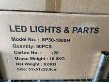 LOT OF 50: Euri Lighting LED Bulb SP30-1000h 11W PAR30 3000K