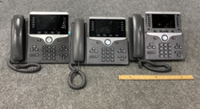 Lot of 3 CISCO CP-8851 Business IP Phones w/ Stands As Is 