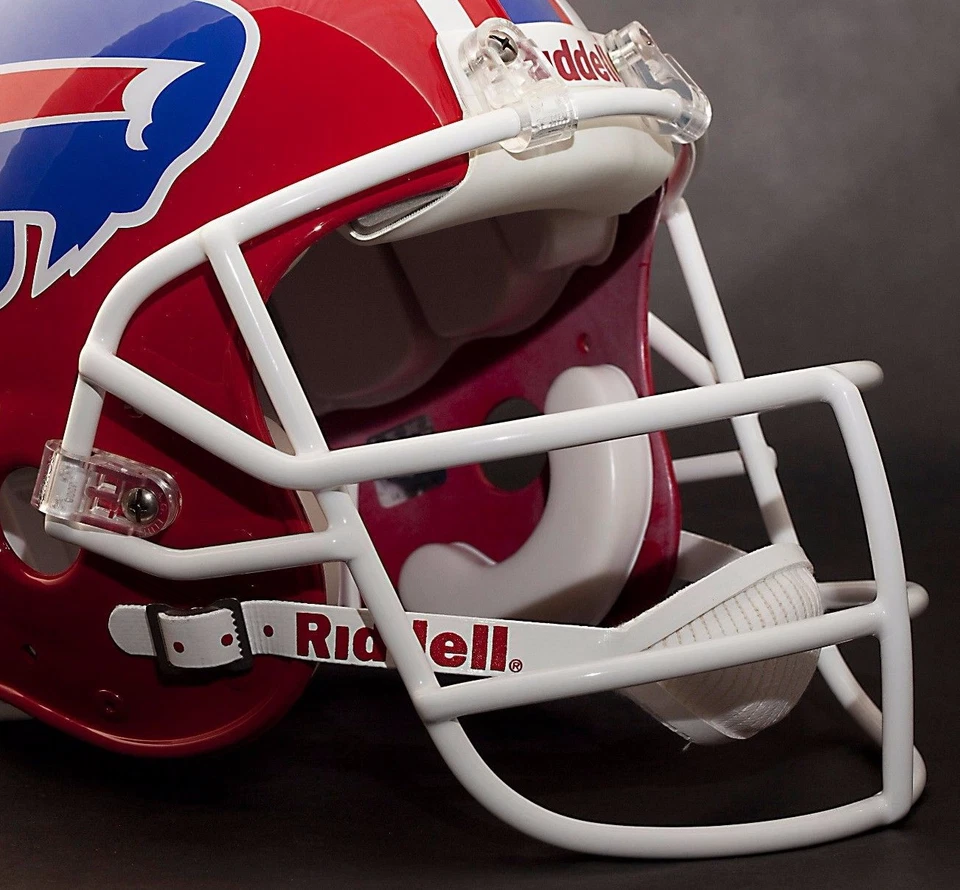 Casco de fútbol americano JIM KELLY BUFFALO BILLS Schutt JOP-SW MÁSCARA FACIAL - BLANCO Foto 3 de 4
