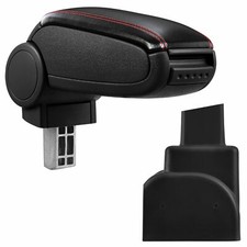 Für Opel Zafira A 1999-2005 Armlehne Mittelarmlehne Leder Bezug Schwarz / Rot