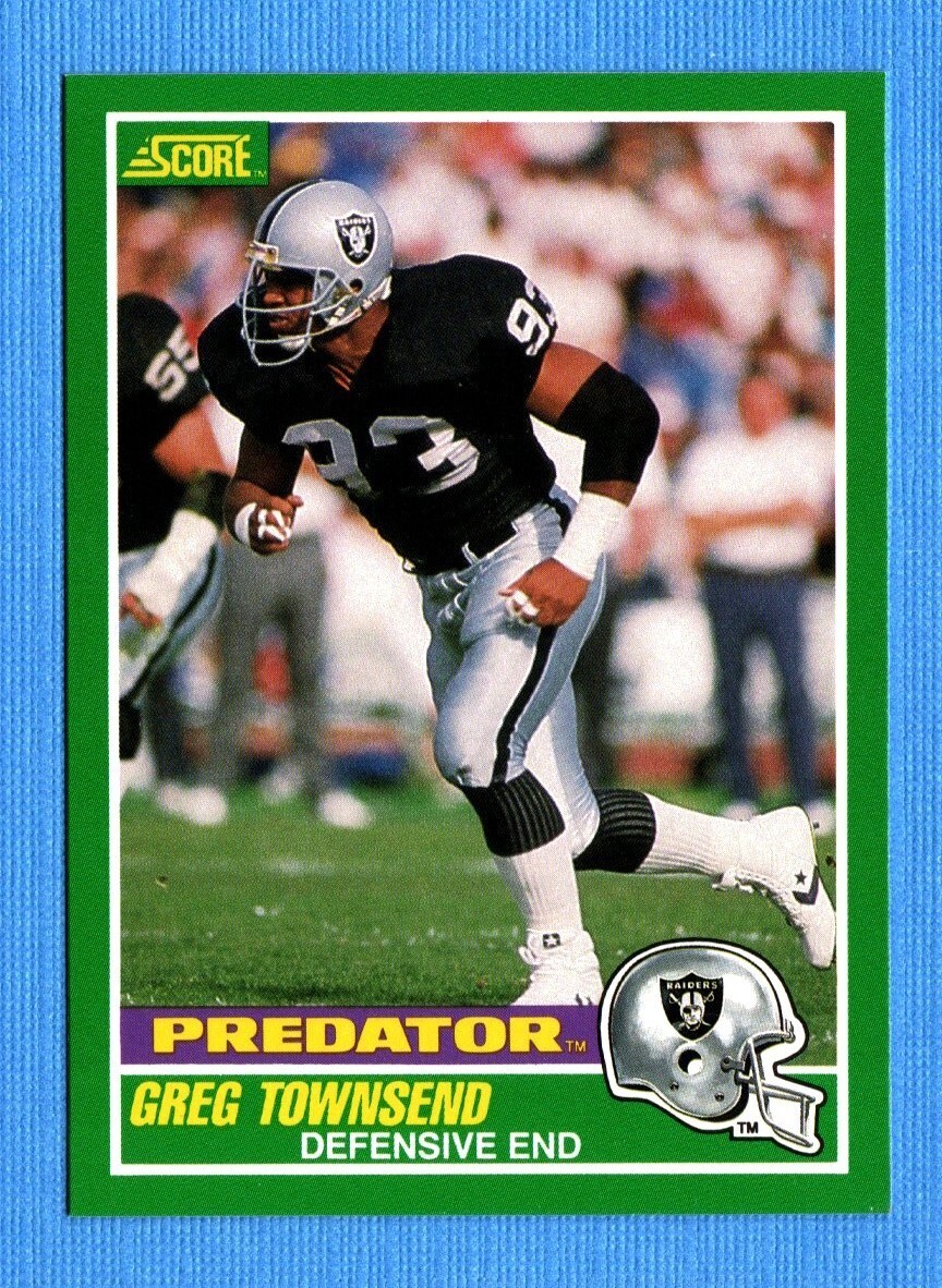 1989 Score #323 Greg Townsend PRED Raiders