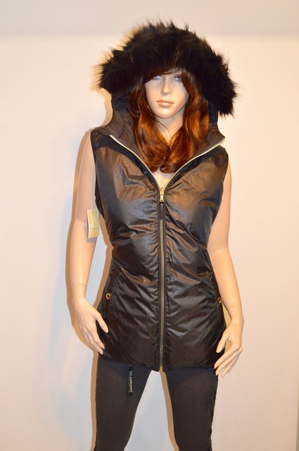 michael kors down vest with hood