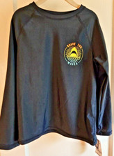 NWT Oshkosh B'gosh kid brave the waves rash guard long sleeve UPF50 7/7A blue