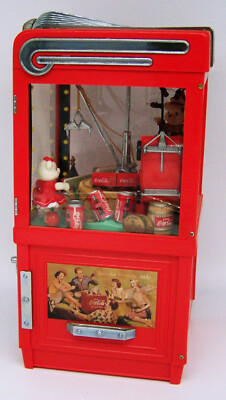 VINTAGE 1997 COCA COLA COIN BANK ENESCO ARCADE MACHINE CRANE CLAW