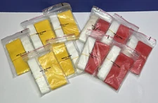 Lot of Flag Football Flags Set - 46" Belts & 16" Flags 5 Yellow & 5 Red Sets