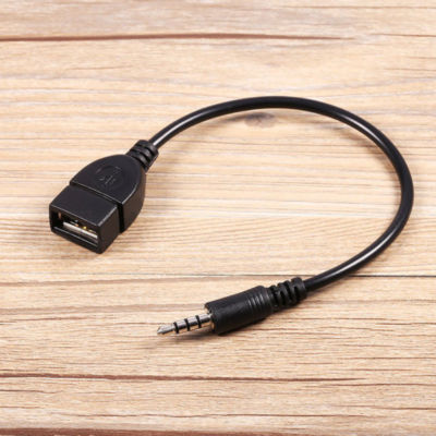 Acquista Cavo OTG Da Jack Audio AUX Per Auto Maschio Da 3,5 Mm A Cavo OTG Convertitore Adattatore USB 2.0 Femmina (bianca) In Italia A Partire Da 4.49 - Foto 2