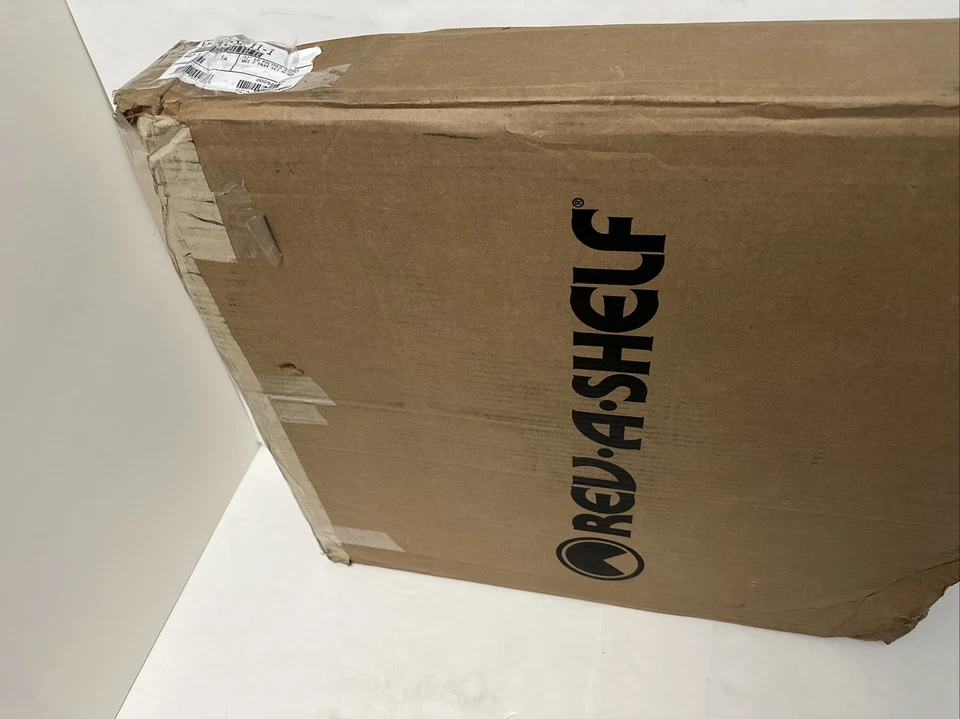 Rev-A-Shelf LD-2472-32-11-1 Lazy Daisy Plastic 2-Shelf 32" Kidney - White - Image 2 of 4