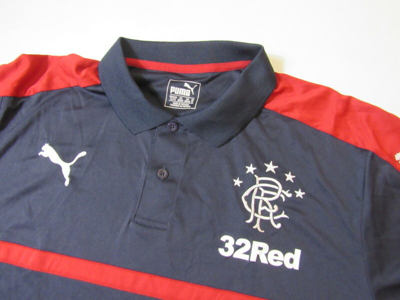 GLASGOW RANGERS polo shirt jersey PUMA 20172018 Scottish The Gers