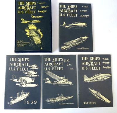 Ships & Aircraft of the U.S. Fleet, Fahey's, 6th Printing Set 4 boxed Booklets