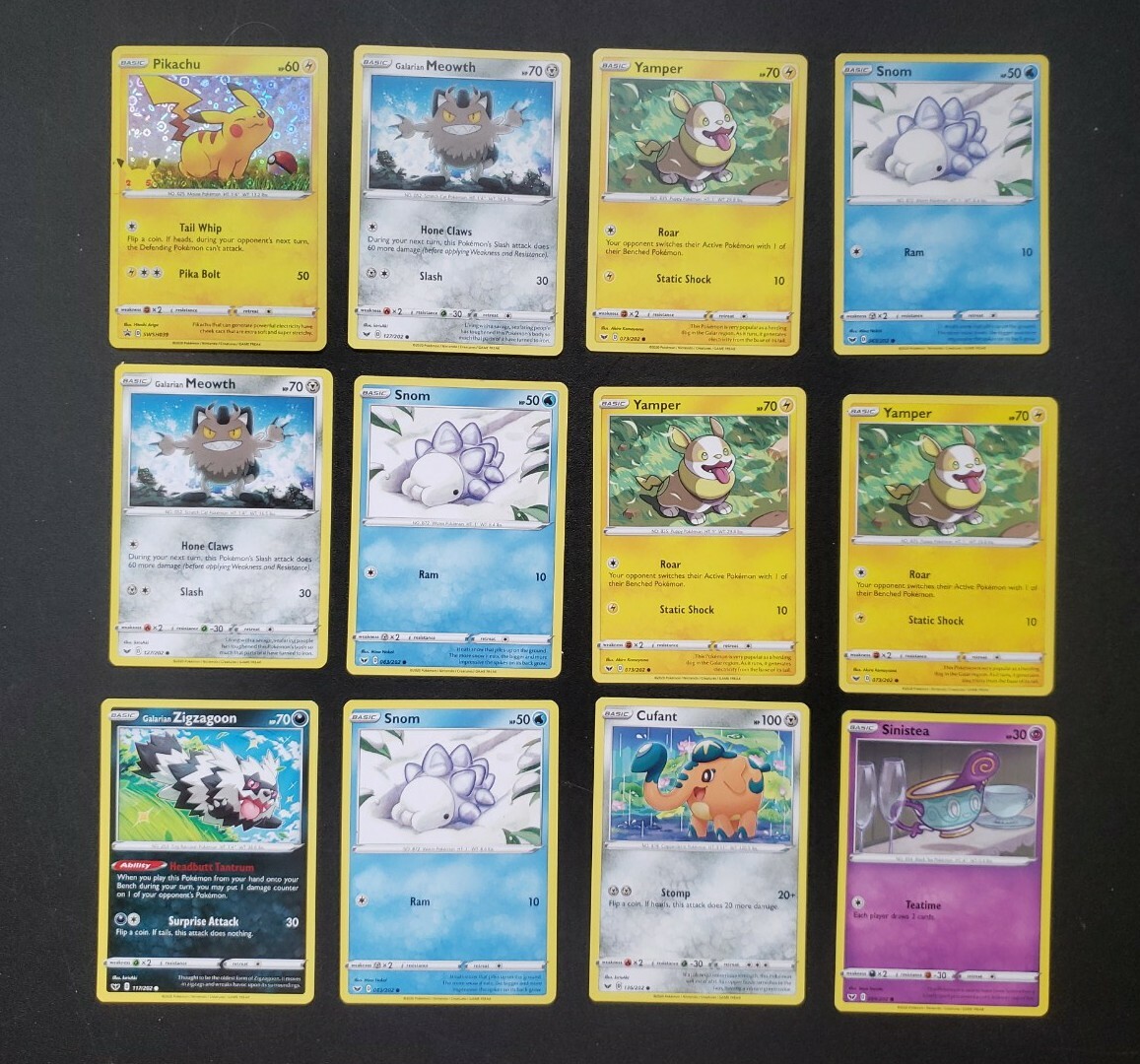 Pokemon General Mills Lot Of 12 Cards 25th Anniversary Pikachu NMT