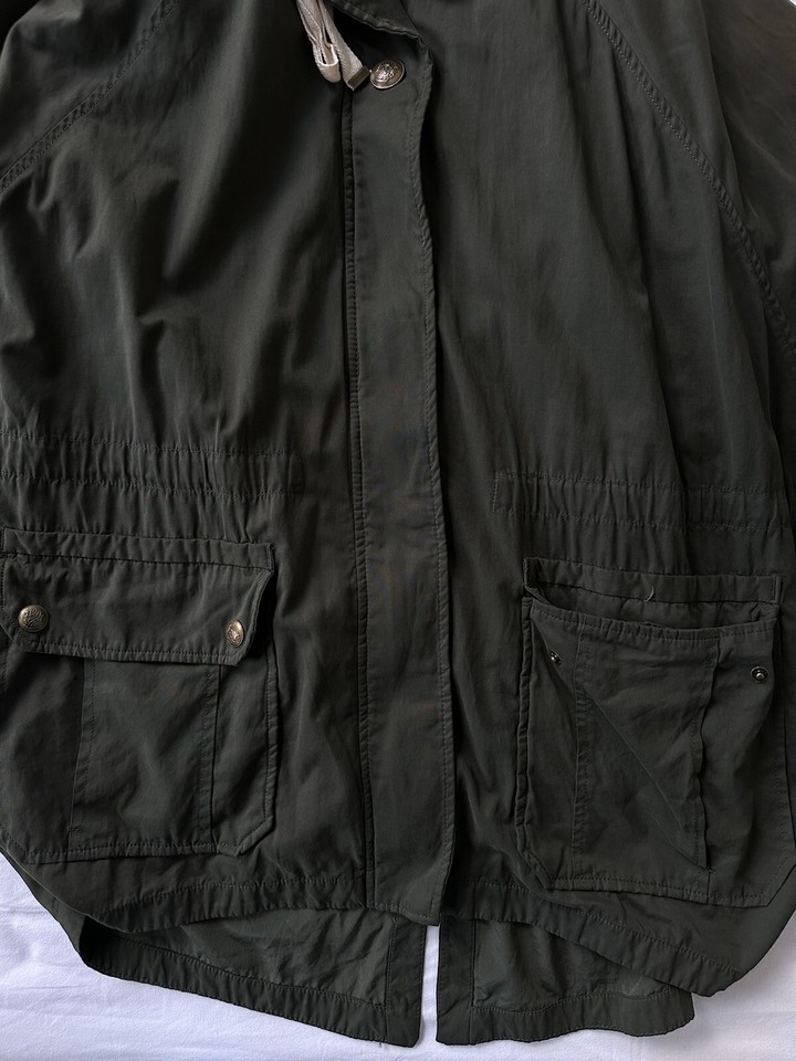 ZARA Poncho Coat Green Womens Medium eBay