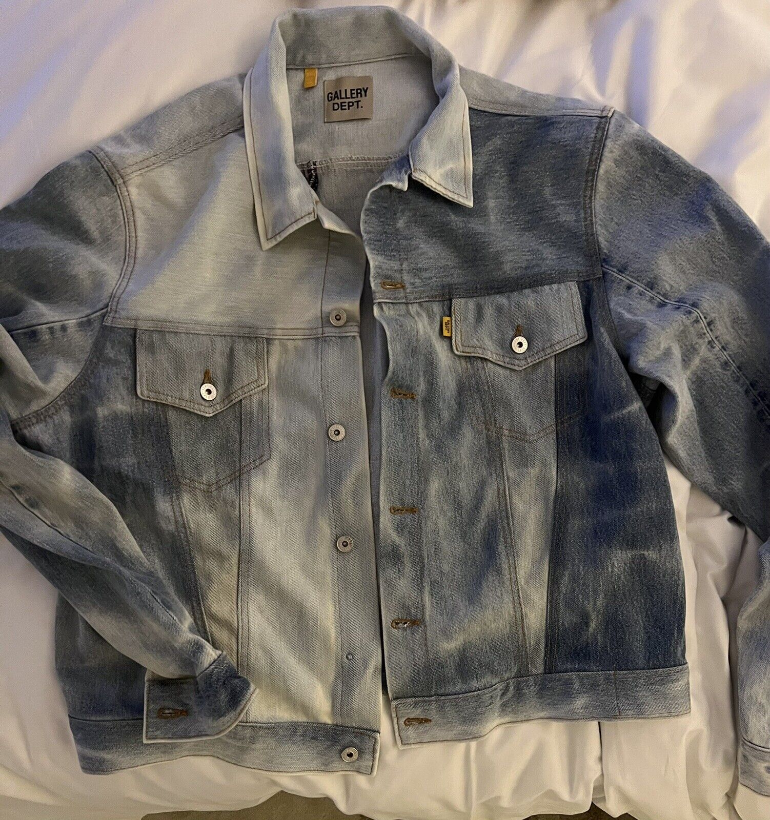 Gallery Dept. The Andy Sun-Faded Denim Jacket Size XXL