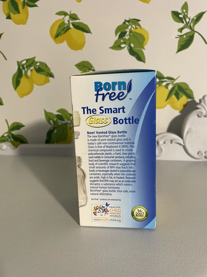 NEW Born Free Glass Baby Bottle Wide Neck 5oz - Stage 1 - SLOW FLOW - 0-3 Months - Image 4 of 4